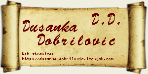 Dušanka Dobrilović vizit kartica